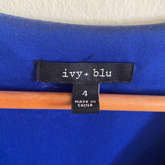 Ivy Blue Wrap Dress - size 4 - Picture 8 of 8